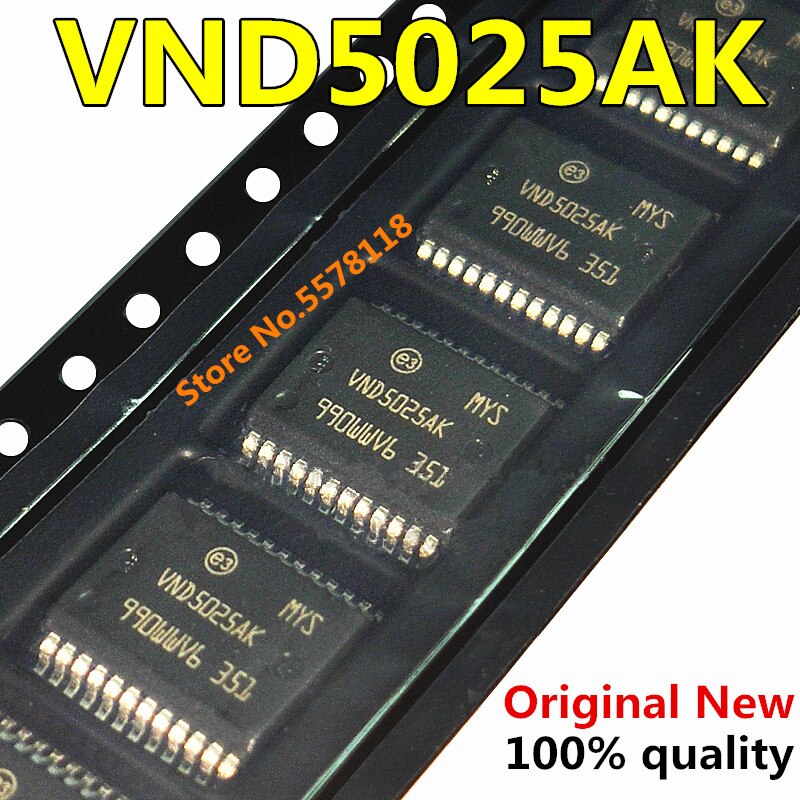 (Ready Stok) 5-10pcs VND5025AK-E VND5025AK VND5025 HSSOP24 Chipset