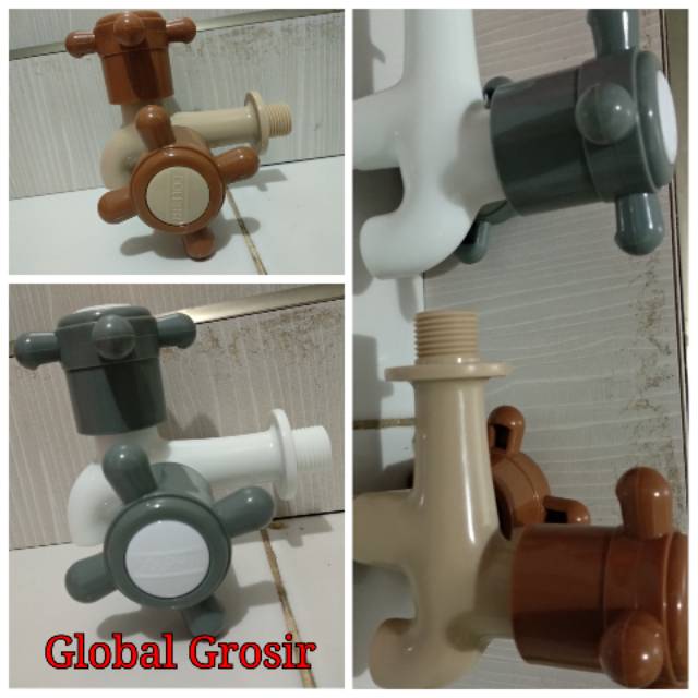 Kran Air Cabang Double Plastik / Kran Cabang Baling Plastik