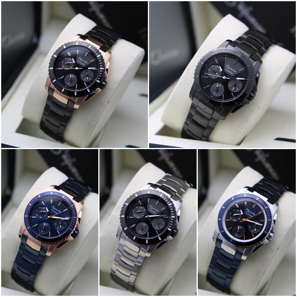 Jam Tangan Wanita Alexandre Christie AC 6455 BF Original