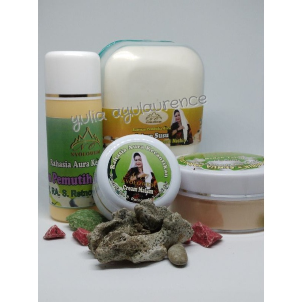 SEPAKET MEMUTIHKAN WAJAH DARI NYOLOWEDI | CREAM WHITENING | CREAM PEMUTIH WAJAH ALAMI | PELEMBAP WAJ
