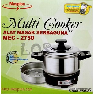 Multi Cooker Pemasak Serbaguna 400W 0.75L Maspion - MEC 2750 Terlaris