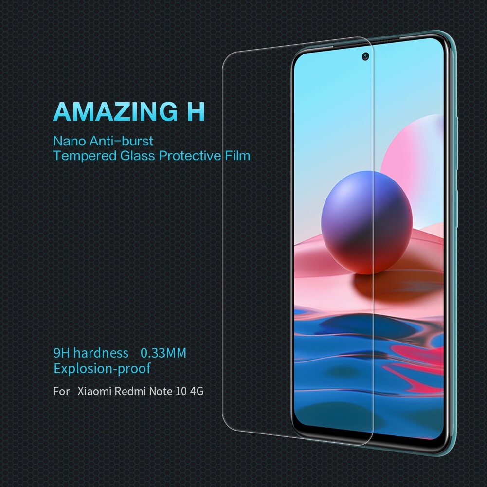 AUTHENTIC Tempered glass XIAOMI redmi note 10 / redmi note 10s Thickness 0.33mm H