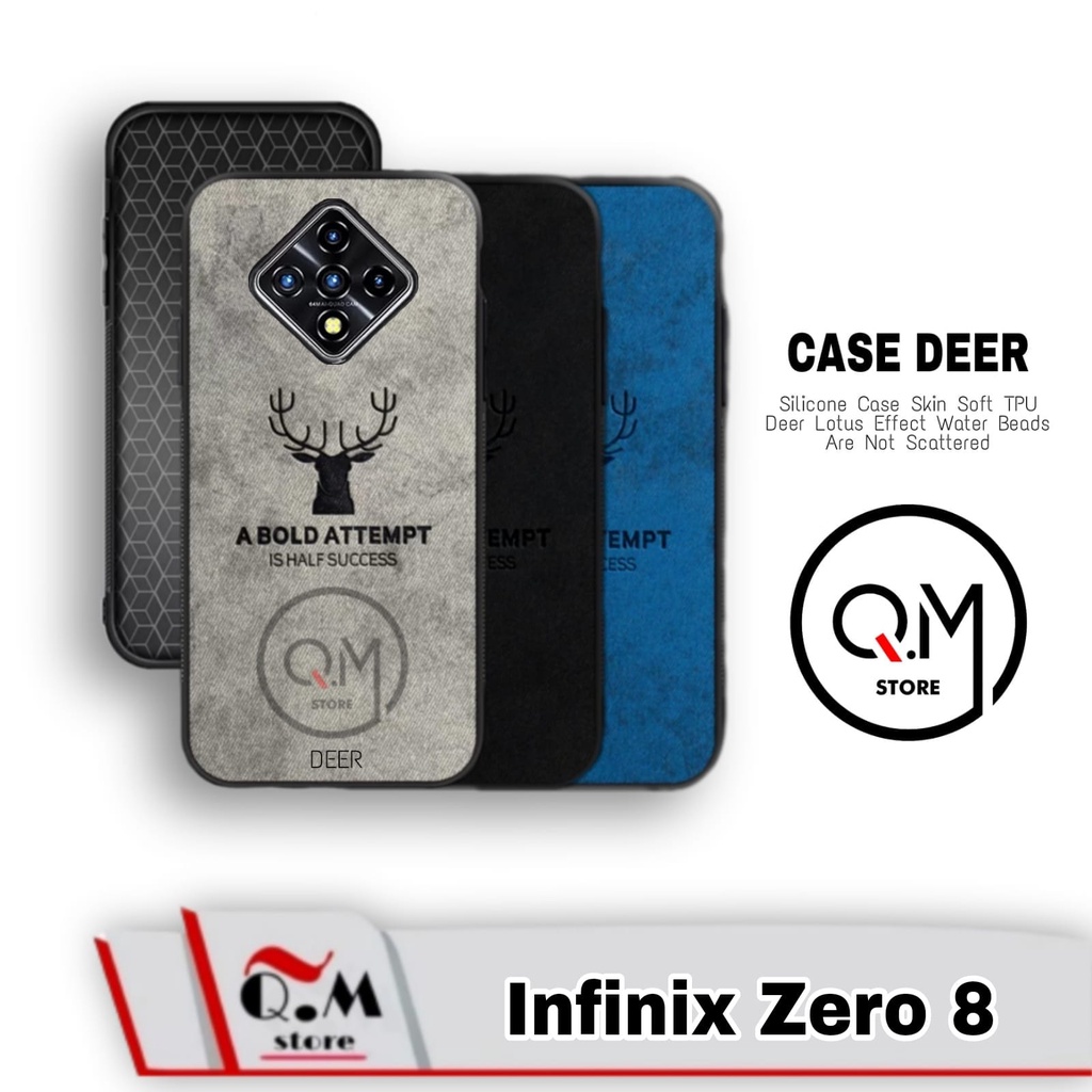 Promo Case Deer Infinix Zero 8 / Infinix Zero 5G Softcase Deer Pelindung Back Cover High Quality Bermotif Rusa Jens