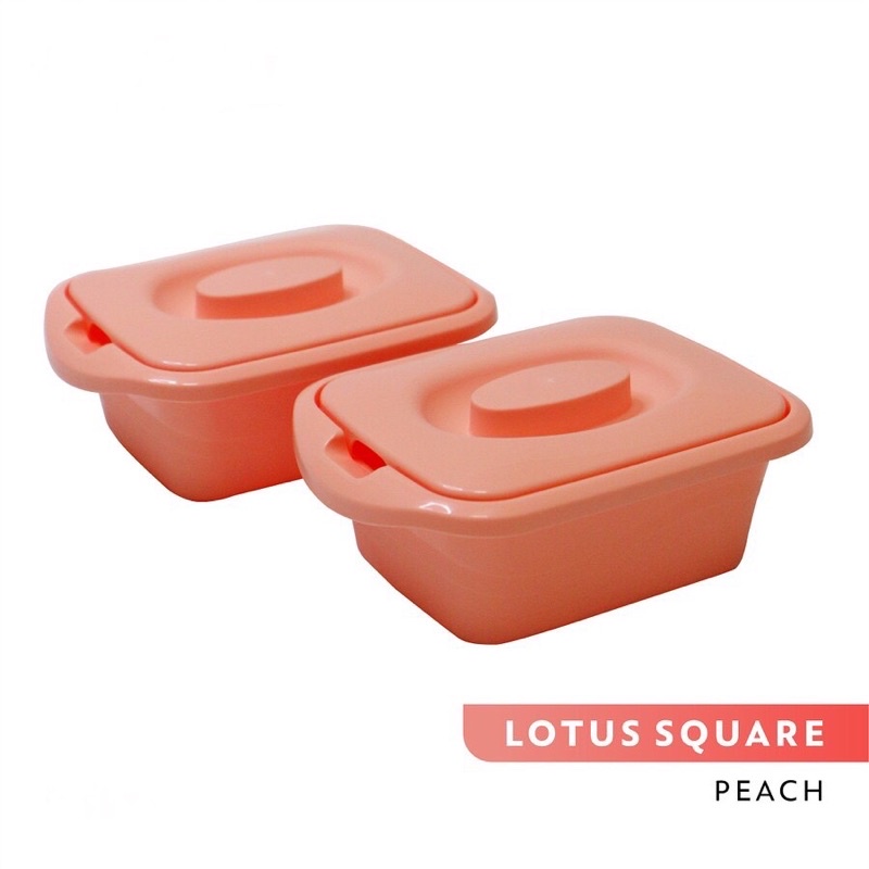 Calista Lotus Square Wadah Saji Makanan 700ml