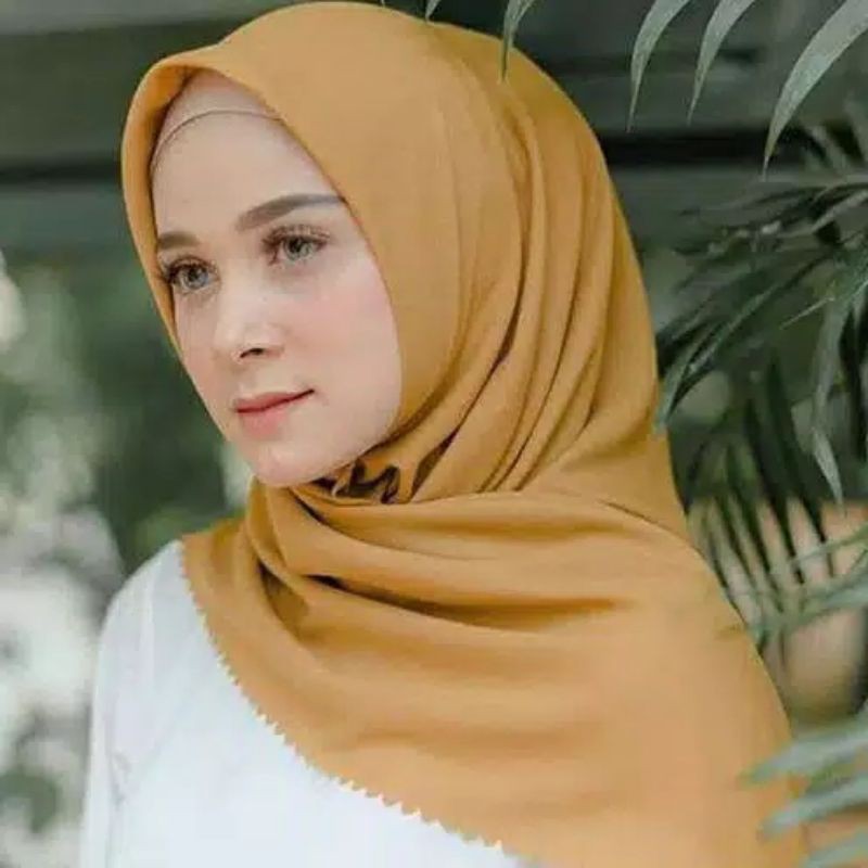 Hijab Bella Square Lasercut Segi Empat Premium Kerudung Pollycotton Jilbab Segi4 Bela Squer Laser Cut Krudung Murah