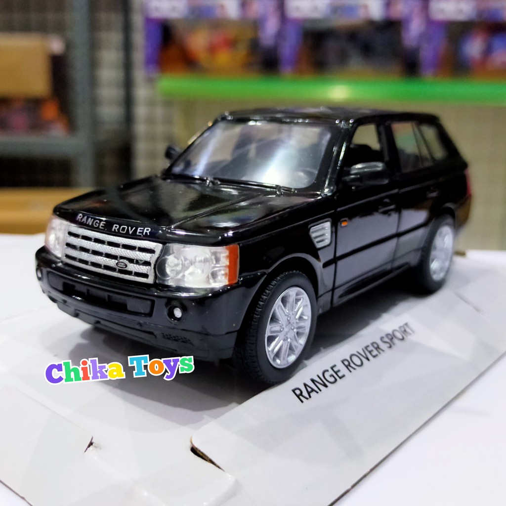 gratis Range Rover Sport Hitam Diecast Miniatur Mobil Kinsmart