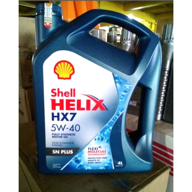 Oli Mobil Shell Helix HX7 5W-40 4 Liter Original Asli