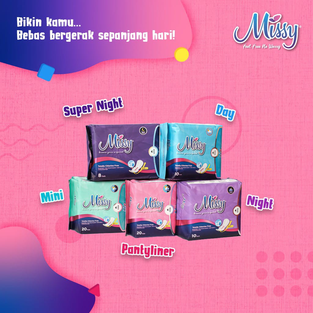 PEMBALUT MISSY PANTILINER / MISSY MINI / MISSY DAY / MISSY NIGHT/ MISSY SUPERNIGHT SOFTEX KESEHATAN
