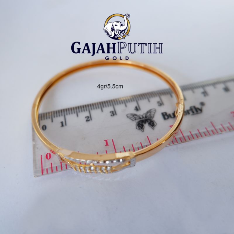 4gr Gelang Model Permata Emas Asli KodeO240551