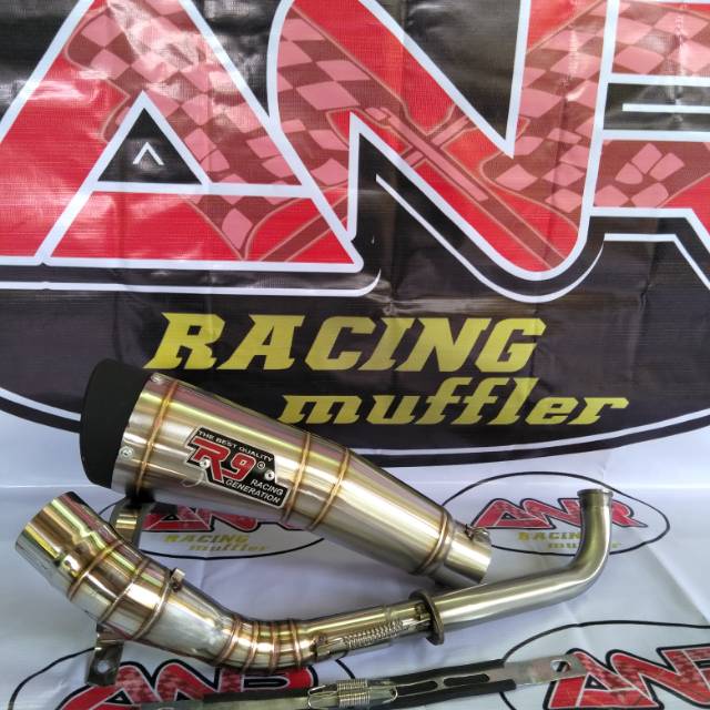 Knalpot R9 h2 fullsystem aerox,pcx,lexi,nmax