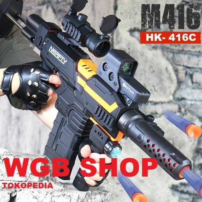 Mainan Tembakan Hk416C Nerfty Nerf Gun Original Best Seller