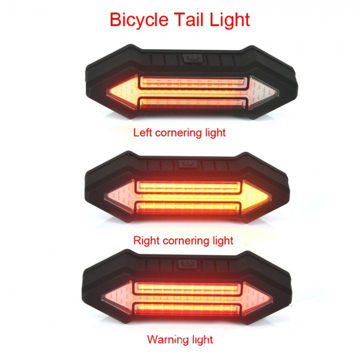 BIKIGHT Intelligent Remote Control Bicyle LED Warning Laser Tail Light