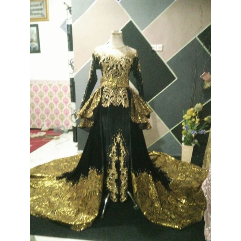 kebaya beludru modern/kebaya pengantin