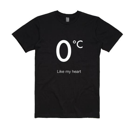 Kaos 0 CELCIUS LIKE MY HEART BIG SIZE Lengan Pendek Cotton 100% M L XL XXL 3XL 4XL 5XL Termurah