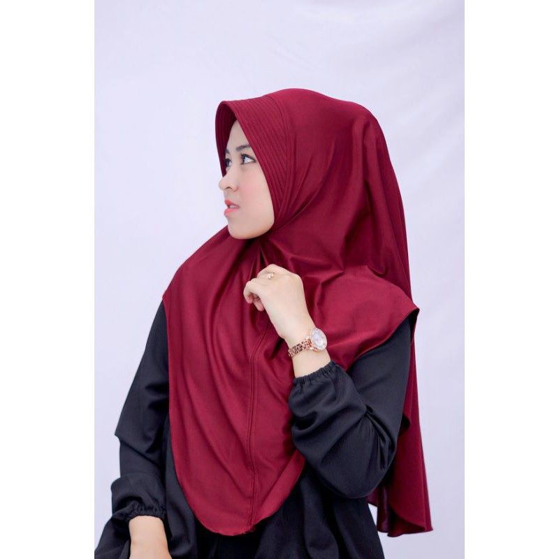 BERGO AMEERA PINGUIN / HIJAB INSTAN JERSEY / JILBAB INSTAN PINGUIN / HIJAB JERSEY JILBAB INSTAN KERUDUNG INSTAN COD TERMURAH HIJAB INSTAN