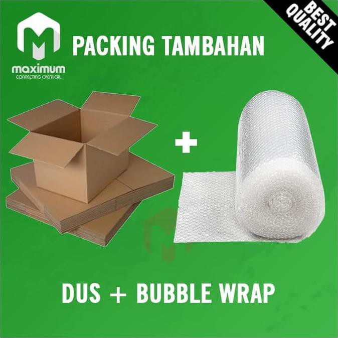 

Packing Tambahan Dus + Bubble Wrap BERGARANSI