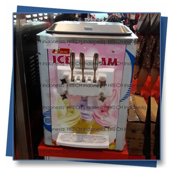 Mesin Soft Ice Cream 3 Tuas ICR-BQ316 Mesin Pembuat Soft Es Krim FOMAC