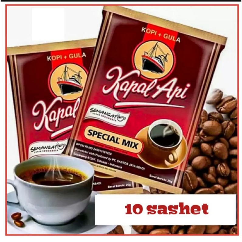 

Kopi Kapal Api Sepesial Mix Plus Gula isi 2 sachet