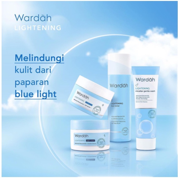 ☘️Yuri Kosmetik☘️ Wardah Lightening Series / Day Cream 30gr / Night Cream 30gr / Serum 30ml / Toner 125ml / Whip Foam 100ml / Micellar Gentle Wash 100ml