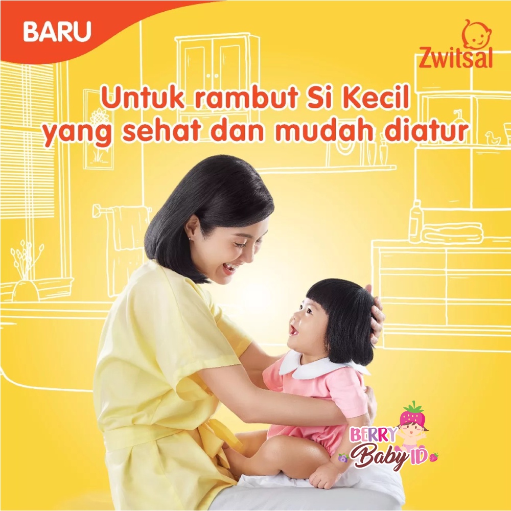 Zwitsal Baby Hair Lotion Sweet Almond Oil &amp; Vit E Losion Rambut Bayi Berry Mart