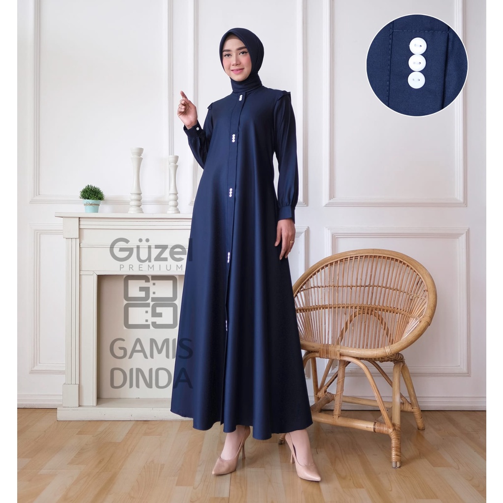 WILI MUSLIM / GAMIS KATUN MADINA DINDA DRESS MUSLIM WANITA PREMIUM TERBARU 2022 / BAHAN KATUN MADINA