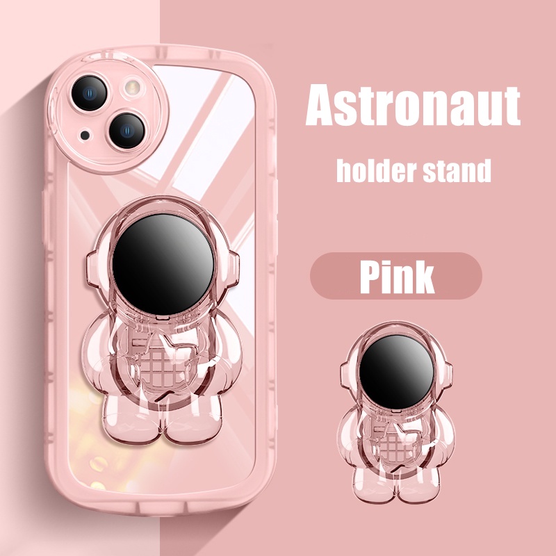 Soft Case Pelindung Lensa Desain Astronot 3D Warna Permen Untuk Iphone 6 6s Plus 7 8 Plus X XS MAX XR 11 Pro