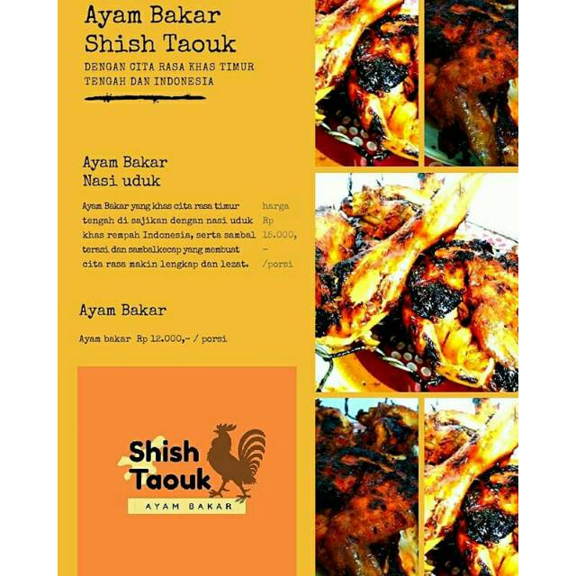 

Ayam bakar shish taouk