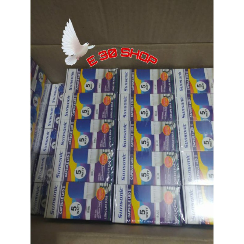 Lampu Led II Capsule Sunsonic 5 Watt Warna Cahaya biru