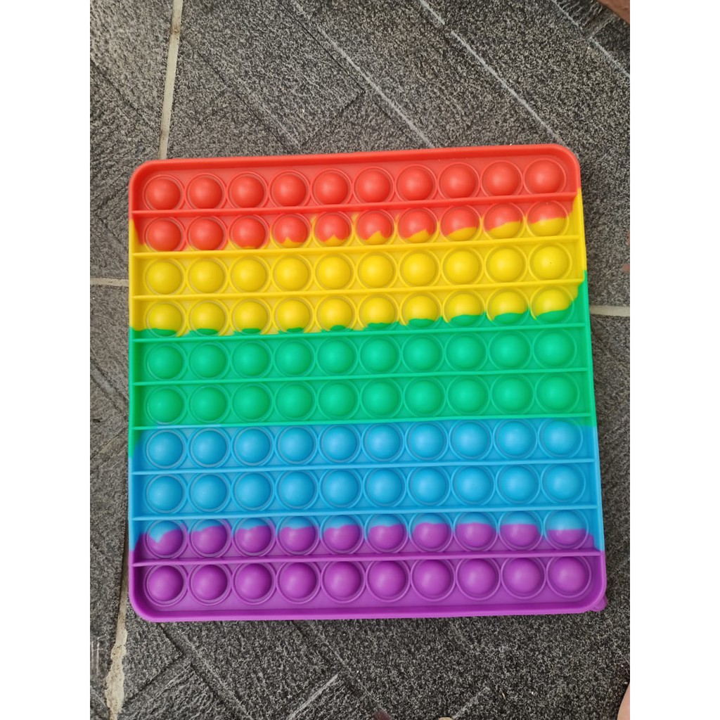 JGW-[✅COD] Pop it jumbo mainan pop it push fidget bubble toy mainan anak2 FREE KELERENG-3
