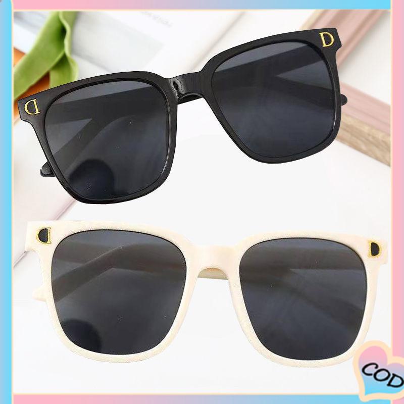 COD❤️ Kacamata Fashion Anak Laki-laki Perempuan Universal Anti-UV Street Shooting Sunshade Sunglasses-A.one