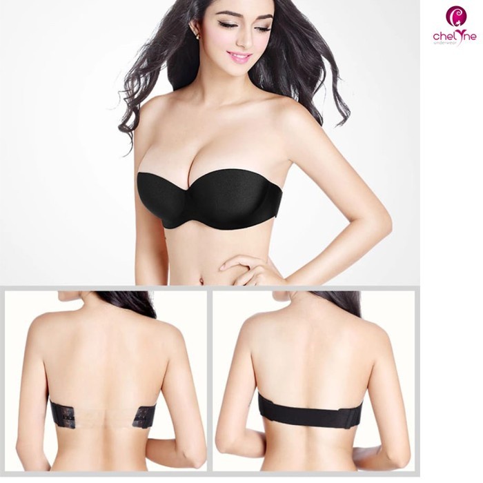 BH Seamless Bra Chelyne Backless 2 Strap Kawat 221 Tanpa Kawat 223