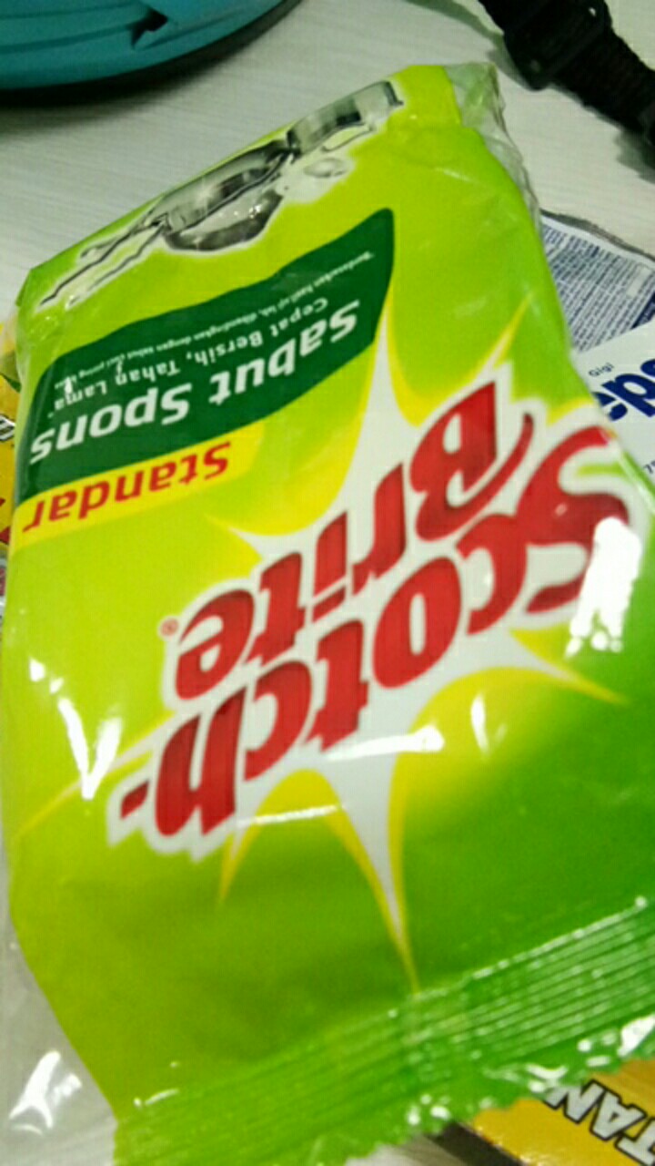 Sabut Spons Scotch Brite Cepat Bersih Tahan Lama