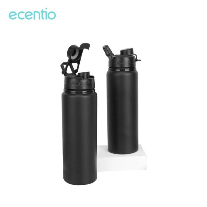 

Baru! Ecentio 750Ml Aluminium Botol Olahraga Botol Air Multifungsi - Hitam
