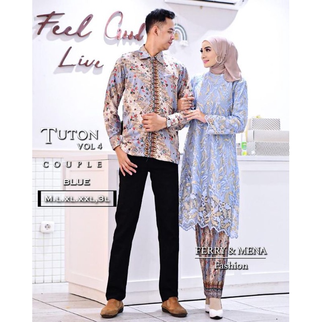 COUPLE KEBAYA TUNIK/COUPLE TUNANGAN/COUPLE KELUARGA