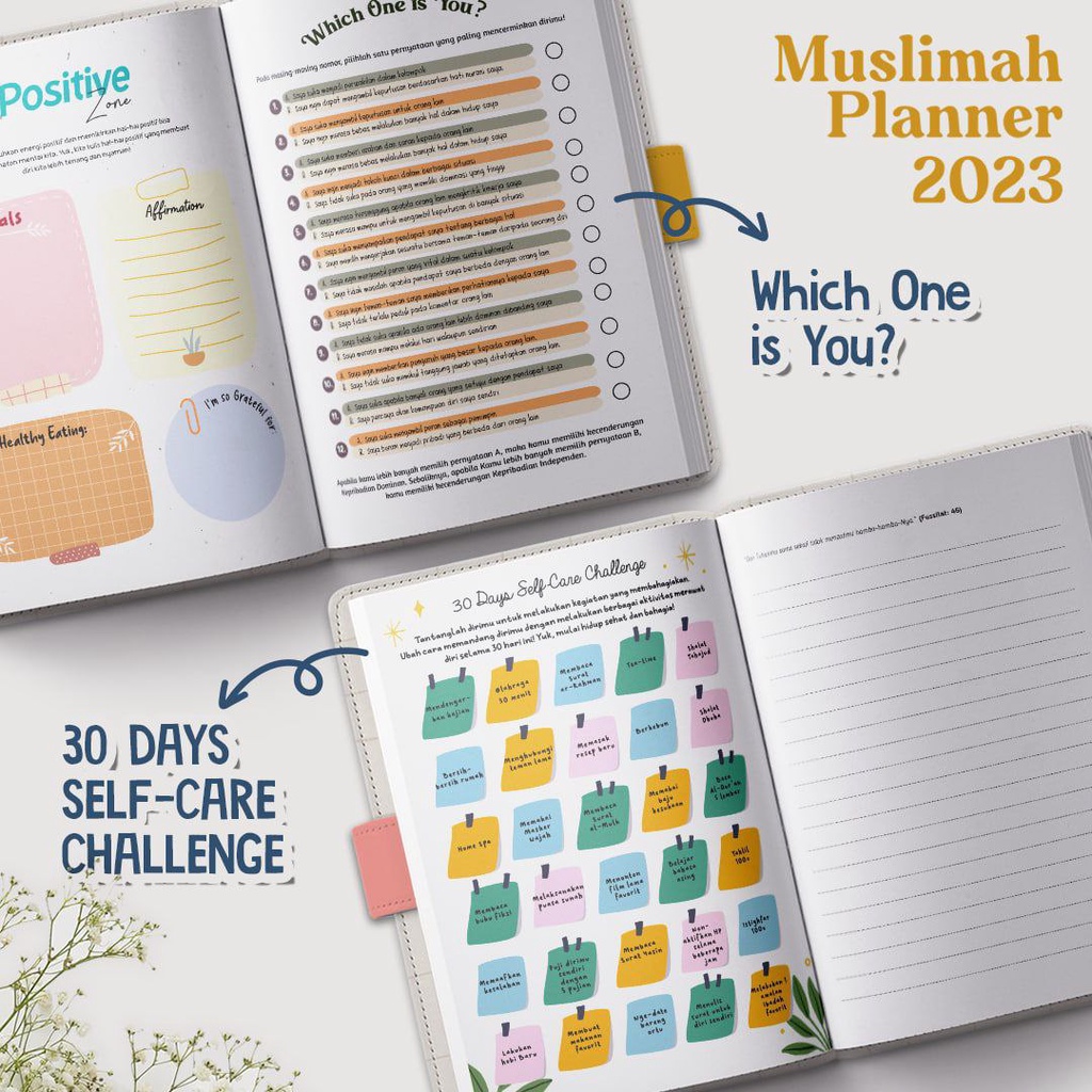 Buku Agenda Muslimah Planner 2023 Bonus Dompet &amp; Totebag (Ziyad)