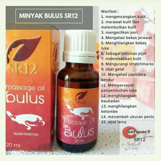 Minyak Bulus Sr12 Original Pengencang Payudara Obat Gatal2 Shopee Indonesia