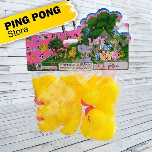 

Happy Play Animals Bebek Plastik Bunyi 6 Pcs - PING PONG