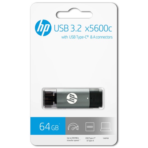 HP X5600c Flash Disk 64GB with OTG USB 3.2 Type-C