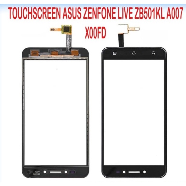 Kaca TouchScreen Touch Screen TS Layar Sentuh ASUS ZENFONE LIVE 5.0&quot; ZB501KL A007 X00FD ORI BLACK