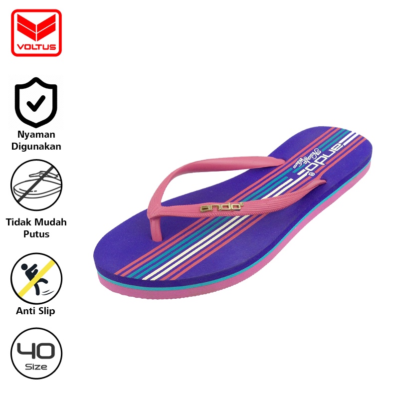 VOLTUS Sandal Kasual Wanita Size 36 - 40 Natasha 02 Women Slipper Sendal Perempuan VOL-2765105 Fushi