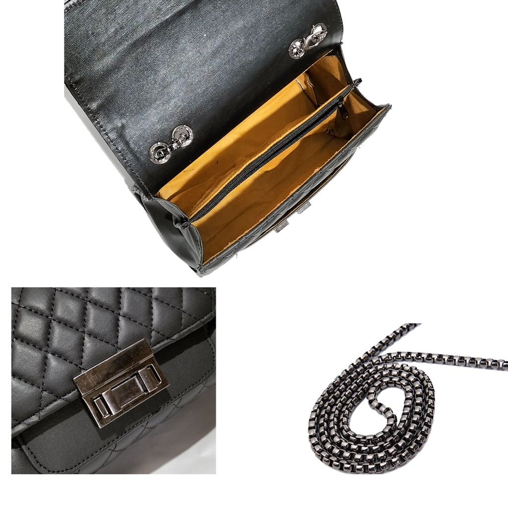 Tas wanita selempang Tali Rantai Shoulder Bag Terbaru Sling bag Polos handbag strap rante Tas wanita