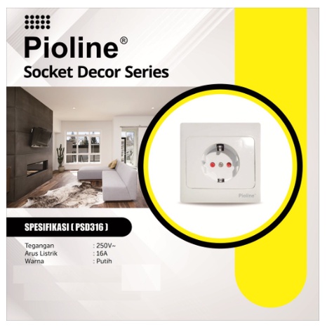 Stop Kontak Decor Pioline PSD316