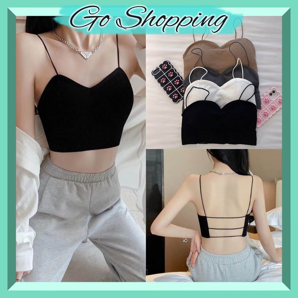 GO!BR869 BRA OLAHRAGA PUSH UP WANITA TANPA KAWAT TALI BELAKANG ELASTIS SEXY IMPORT