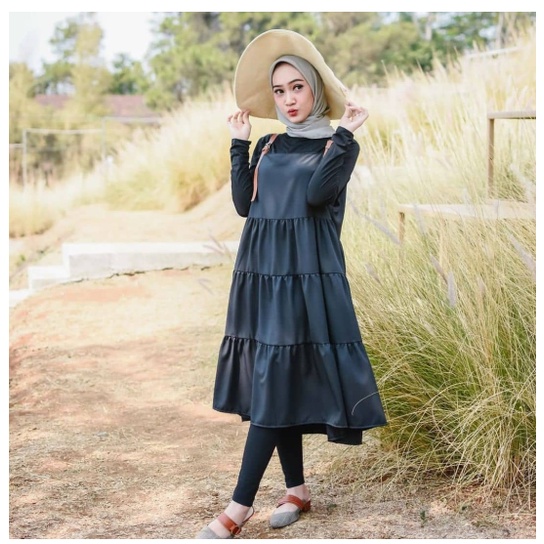 KEANY TUNIK OVERALL / ATASAN WANITA TUNIK POLOS KEKINIAN TERBARU - JW62