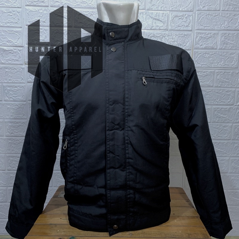 Jaket Pria Warna Hitam - Jaket Abg Hitam - Jaket Windbraker - Jaket Motor - Grosir Jaket - Jaket Hit