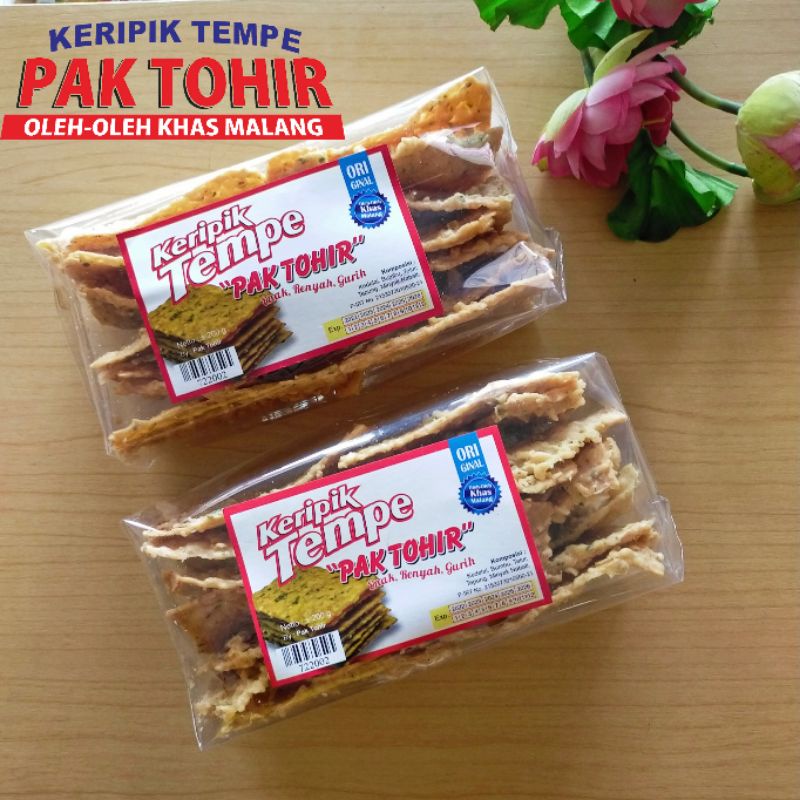 

Makanan Ringan Keripik Tempe Original Pak tohir 200gr