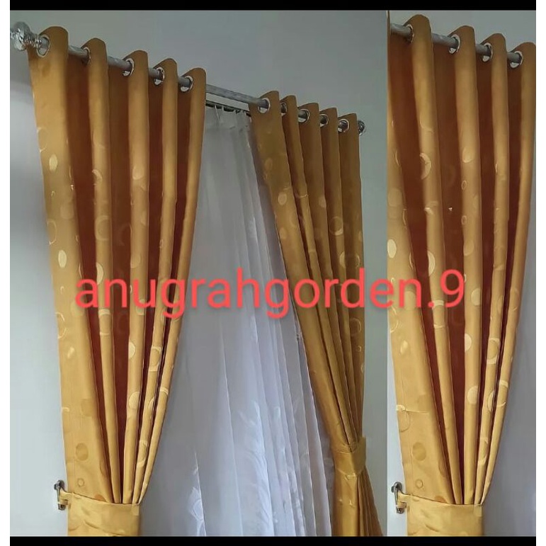 COD Gorden Jendela Minimalis Ruang Tamu Gorden Motif Polkadot Minimalis Korden Blackout Import Gloss