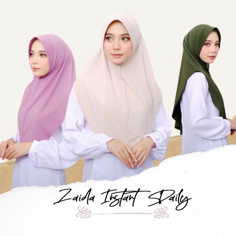 Jilbab Hijab Kerudung Bergo khimar Instan Daily Syari Pet Jersey Pinguin Antem Terbaru Murah