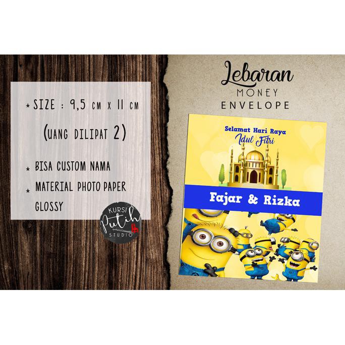 

Ready Stock Amplop Uang Untuk Lebaran / Angpao Bisa Custom Nama - Minion