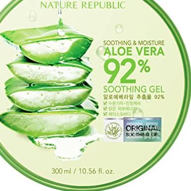 Paling Dicari|SQ36|[COD] NATURE REPUBLIC Aloe Vera 92% Soothing Gel - 300ml